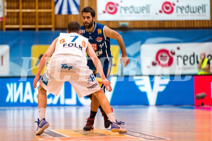 Basketball, ABL 2016/17, Grunddurchgang 26.Runde, Oberwart Gunners, Kapfenberg Bulls, Armin Woschank (16), Sebastian Käferle (7)