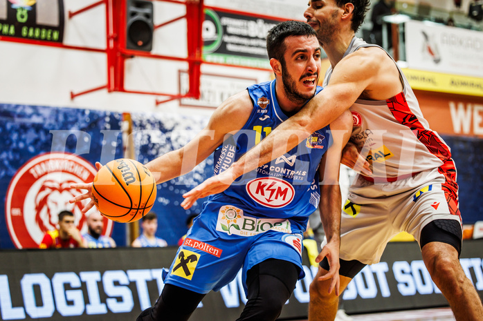 Basketball, Basketball Austria Cup 2023/24, Viertelfinale, Traiskirchen Lions, SKN St. Pölten, Akkan Atasoy (11)
