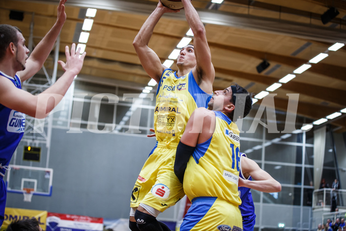 Basketball, Admiral Basketball Superliga 2019/20, Grunddurchgang 15.Runde, St. Pölten, Oberwart Gunners, Philip Jalalpoor (5)
