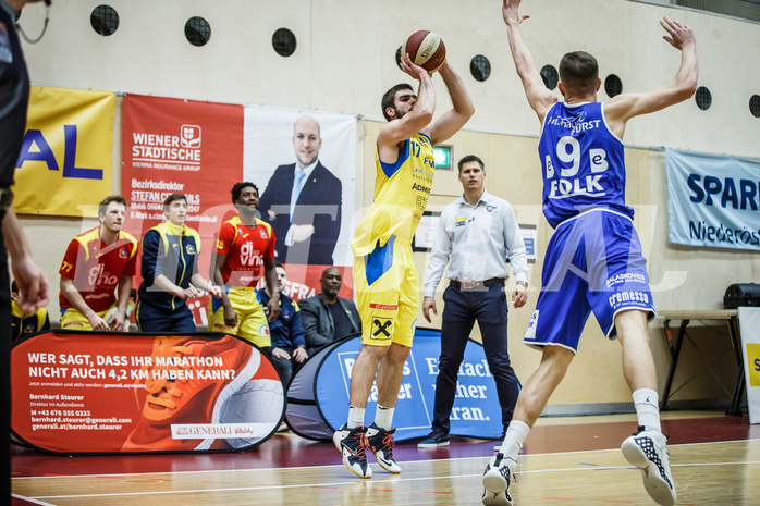 Basketball, Admiral Basketball Superliga 2019/20, Grunddurchgang 15.Runde, St. Pölten, Oberwart Gunners, Jakob Wonisch (17)