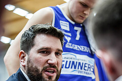 Basketball, Admiral Basketball Superliga 2019/20, Grunddurchgang 15.Runde, St. Pölten, Oberwart Gunners, Horst Leitner (Coach)