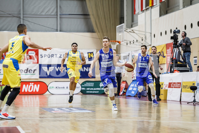 Basketball, Admiral Basketball Superliga 2019/20, Grunddurchgang 15.Runde, SKN St. Pölten Basketball, Oberwart Gunners, Georg Wolf (10)