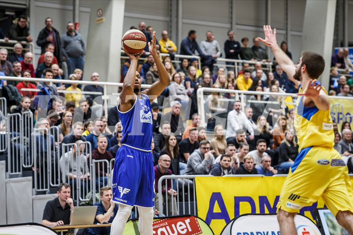 Basketball, Admiral Basketball Superliga 2019/20, Grunddurchgang 15.Runde, SKN St. Pölten Basketball, Oberwart Gunners, Orion Outerbridge (8)