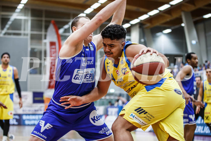 Basketball, Admiral Basketball Superliga 2019/20, Grunddurchgang 15.Runde, St. Pölten, Oberwart Gunners, Nico Kaltenbrunner (14)