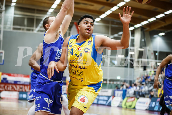 Basketball, Admiral Basketball Superliga 2019/20, Grunddurchgang 15.Runde, St. Pölten, Oberwart Gunners, Nico Kaltenbrunner (14)
