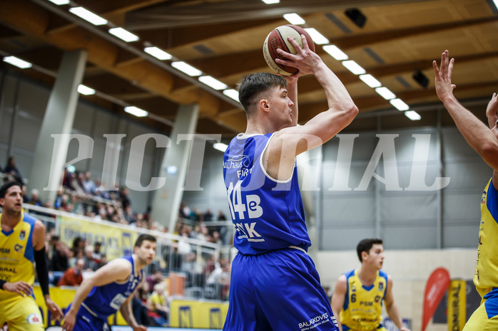 Basketball, Admiral Basketball Superliga 2019/20, Grunddurchgang 15.Runde, St. Pölten, Oberwart Gunners, Maximilian Schuecker (14)