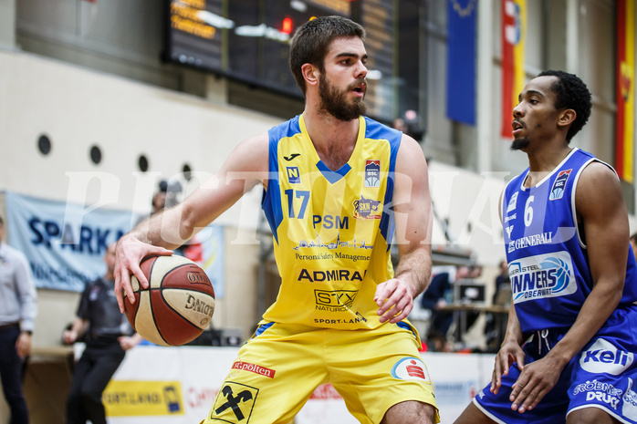 Basketball, Admiral Basketball Superliga 2019/20, Grunddurchgang 15.Runde, St. Pölten, Oberwart Gunners, Jakob Wonisch (17)