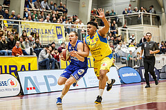 Basketball, Admiral Basketball Superliga 2019/20, Grunddurchgang 15.Runde, SKN St. Pölten Basketball, Oberwart Gunners, Sebastian Käferle (7)