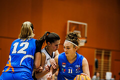 Basketball, Win2Day Basketball Damen Superliga 2023/24, Grunddurchgang 2.Runde, Vienna Timberwolves, DBB LZ OÖ, Valentina Mayrhofer (11)
