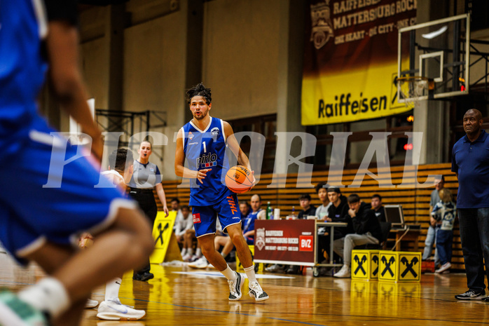 Basketball, Basketball Zweite Liga 2024/25, Grunddurchgang 2.Runde, Mattersburg Rocks, Kufstein Towers, Aleksander Mlodianovski (1)