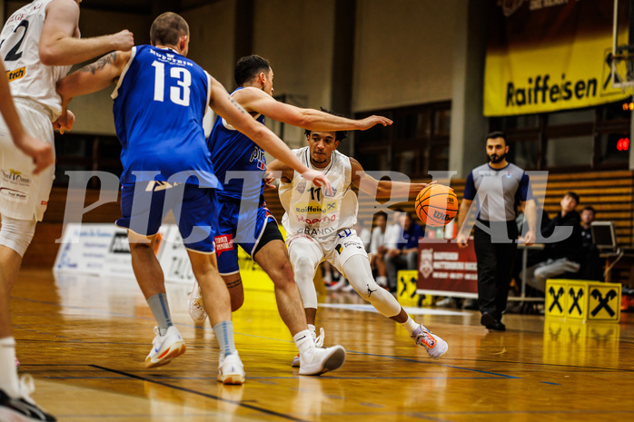 Basketball, Basketball Zweite Liga 2024/25, Grunddurchgang 2.Runde, Mattersburg Rocks, Kufstein Towers, Yann Grandperret (11)