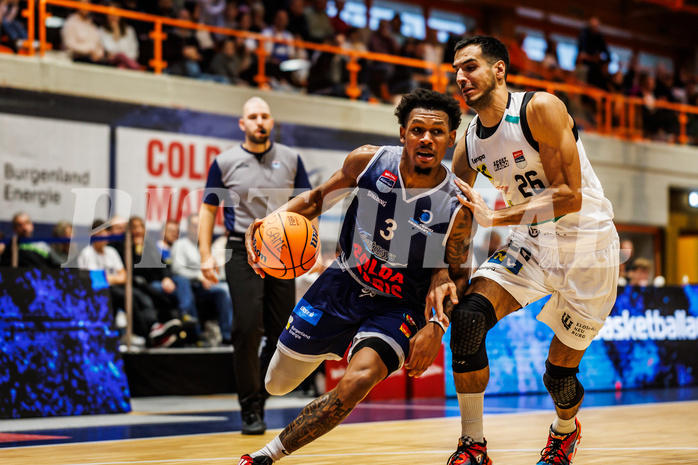 Basketball, win2day Basketball Superliga 2024/25, Grunddurchgang Runde 2, BBC Nord Dragonz, Klosterneuburg Dukes, Rayshawn Mart (3)
