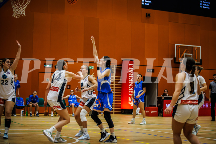 Basketball, Win2Day Basketball Damen Superliga 2023/24, Grunddurchgang 2.Runde, Vienna Timberwolves, DBB LZ OÖ, Magdalena Spanring (93)