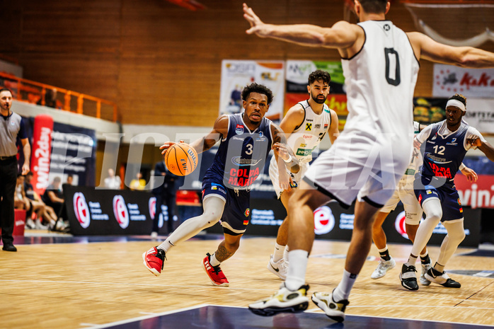 Basketball, win2day Basketball Superliga 2024/25, Grunddurchgang Runde 2, BBC Nord Dragonz, Klosterneuburg Dukes, Rayshawn Mart (3)