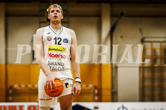 Basketball, Basketball Zweite Liga 2024/25, Grunddurchgang 2.Runde, Mattersburg Rocks, Kufstein Towers, Asdren Drew Koka (12)