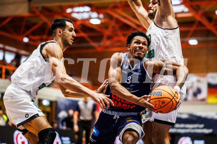Basketball, win2day Basketball Superliga 2024/25, Grunddurchgang Runde 2, BBC Nord Dragonz, Klosterneuburg Dukes, Rayshawn Mart (3)