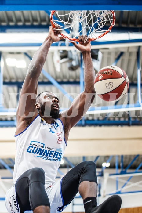 Basketball, ABL 2018/19, Grunddurchgang 35.Runde, Oberwart Gunners, Gmunden Swans, Christopher Tawiah (14)