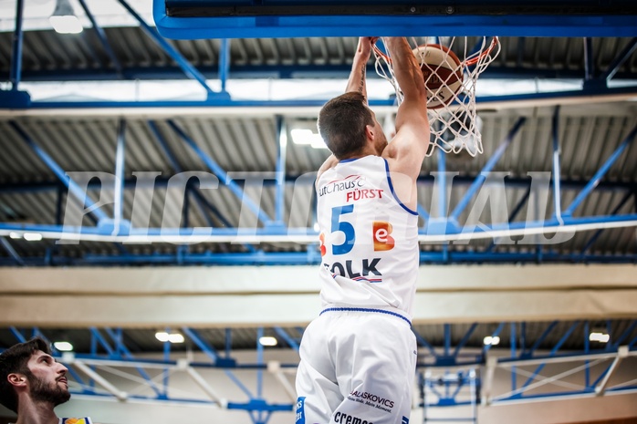 Basketball, ABL 2018/19, Grunddurchgang 35.Runde, Oberwart Gunners, Gmunden Swans, Andrius Mikutis (5)