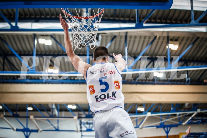Basketball, ABL 2018/19, Grunddurchgang 35.Runde, Oberwart Gunners, Gmunden Swans, Andrius Mikutis (5)