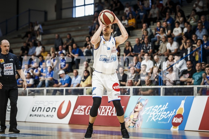 Basketball, ABL 2018/19, Grunddurchgang 35.Runde, Oberwart Gunners, Gmunden Swans, Andrius Mikutis (5)