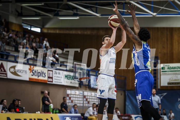 Basketball, ABL 2018/19, Grunddurchgang 35.Runde, Oberwart Gunners, Gmunden Swans, Andrius Mikutis (5)