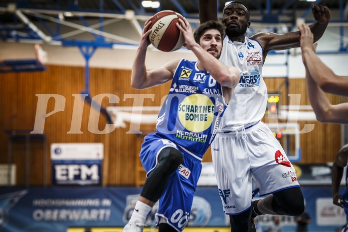 Basketball, ABL 2018/19, Grunddurchgang 35.Runde, Oberwart Gunners, Gmunden Swans, Daniel Friedrich (6)