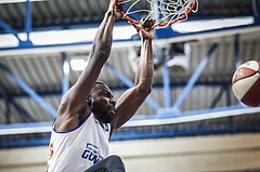 Basketball, ABL 2018/19, Grunddurchgang 35.Runde, Oberwart Gunners, Gmunden Swans, Christopher Tawiah (14)