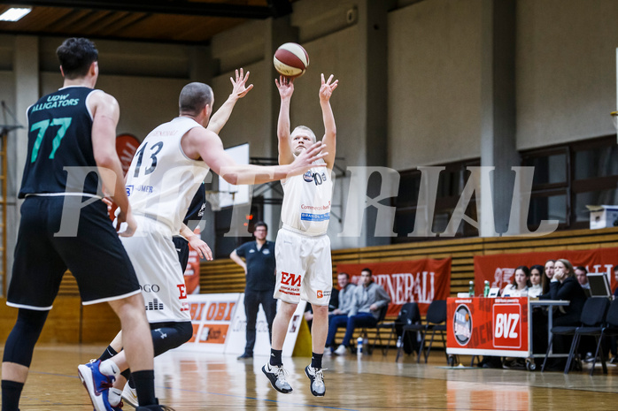 Basketball, Basketball Zweite Liga, Grunddurchgang 18.Runde, Mattersburg Rocks, UDW Alligators, Claudio VANCURA (10)