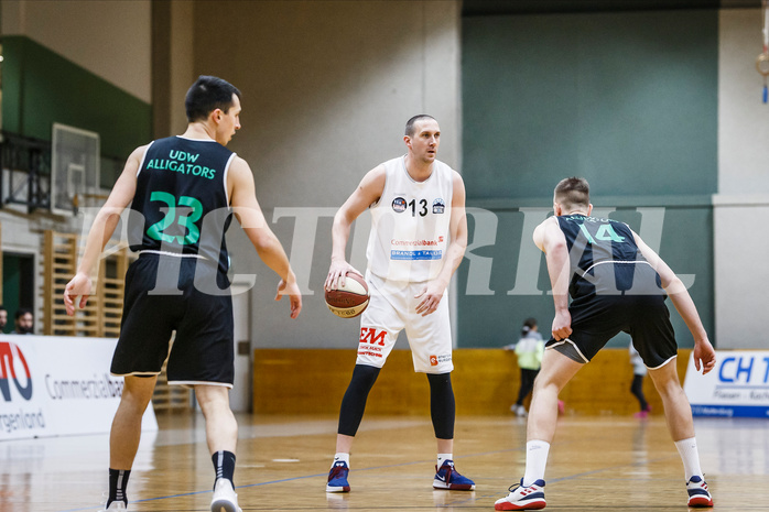 Basketball, Basketball Zweite Liga, Grunddurchgang 18.Runde, Mattersburg Rocks, UDW Alligators, Corey HALLETT (13)