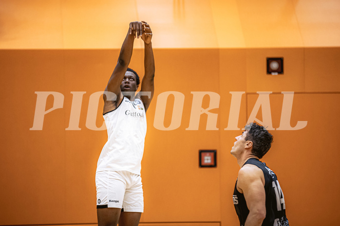Basketball, Basketball Zweite Liga 2022/23, Grunddurchgang 19.Runde, Basket Flames, Güssing Blackbirds, Kingsley Fobi (14)