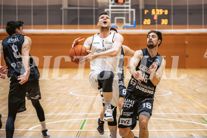 Basketball, Basketball Zweite Liga 2022/23, Grunddurchgang 19.Runde, Basket Flames, Güssing Blackbirds, Jernej Andolsek Heine (1)