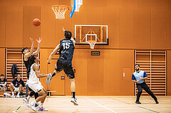Basketball, Basketball Zweite Liga 2022/23, Grunddurchgang 19.Runde, Basket Flames, Güssing Blackbirds, Luka Gaspar (15)