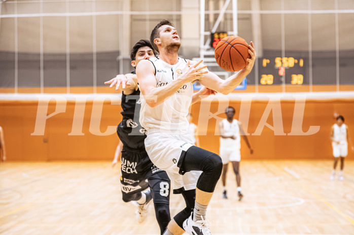 Basketball, Basketball Zweite Liga 2022/23, Grunddurchgang 19.Runde, Basket Flames, Güssing Blackbirds, Jernej Andolsek Heine (1)