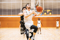 Basketball, Basketball Zweite Liga 2022/23, Grunddurchgang 19.Runde, Basket Flames, Güssing Blackbirds, Jernej Andolsek Heine (1)