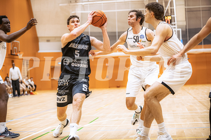 Basketball, Basketball Zweite Liga 2022/23, Grunddurchgang 19.Runde, Basket Flames, Güssing Blackbirds, Sebastian Koch (5)