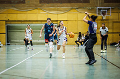 Basketball, Win2Day Basketball Damen Superliga 2023/24, Grunddurchgang 6.Runde, Vienna United, Vienna Timberwolves, Viktoria Trailovic (15), Jula Schmidt (8)