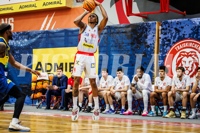 Basketball, Basketball Austria Cup 2023/24, Semifinale, Traiskirchen Lions, UBSC Graz, Demarcus Demonia (4)