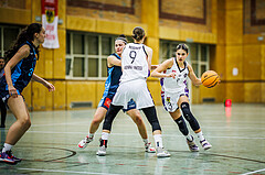 Basketball, Win2Day Basketball Damen Superliga 2023/24, Grunddurchgang 6.Runde, Vienna United, Vienna Timberwolves, Tita Zaboji (3)