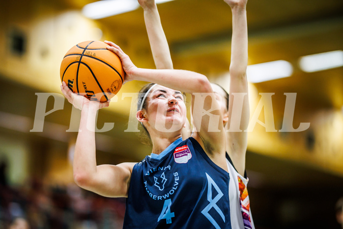 Basketball, Win2Day Basketball Damen Superliga 2023/24, Grunddurchgang 6.Runde, Vienna United, Vienna Timberwolves, Magdalena Schmidt (4)