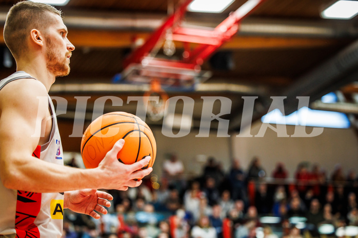 Basketball, Basketball Austria Cup 2023/24, Semifinale, Traiskirchen Lions, UBSC Graz, Edgars Lasenbergs (25)