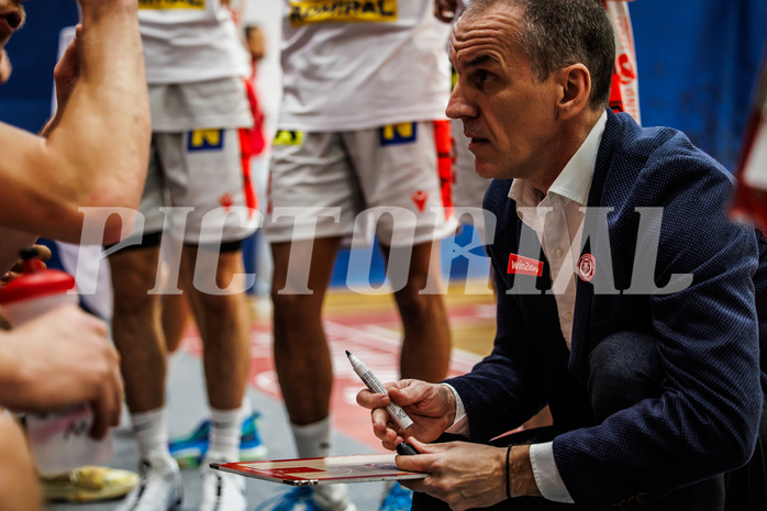 Basketball, Basketball Austria Cup 2023/24, Semifinale, Traiskirchen Lions, UBSC Graz, Radomir Mijanovic (Head Coach)