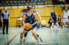 Basketball, Win2Day Basketball Damen Superliga 2023/24, Grunddurchgang 6.Runde, Vienna United, Vienna Timberwolves, Magdalena Schmidt (4), Oryna Bolotnikova (26)