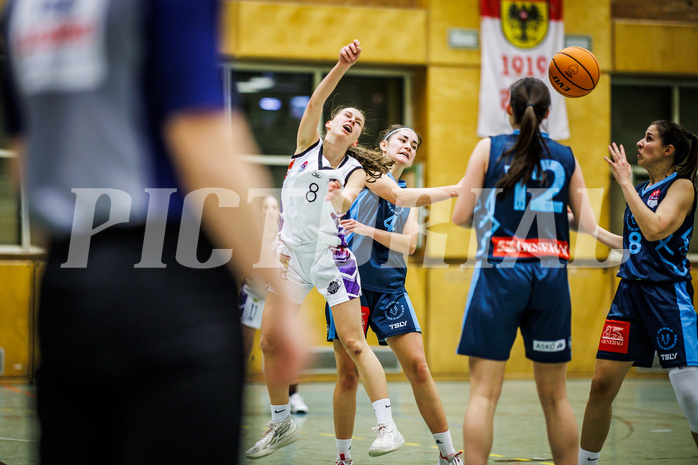 Basketball, Win2Day Basketball Damen Superliga 2023/24, Grunddurchgang 6.Runde, Vienna United, Vienna Timberwolves, Jula Schmidt (8)