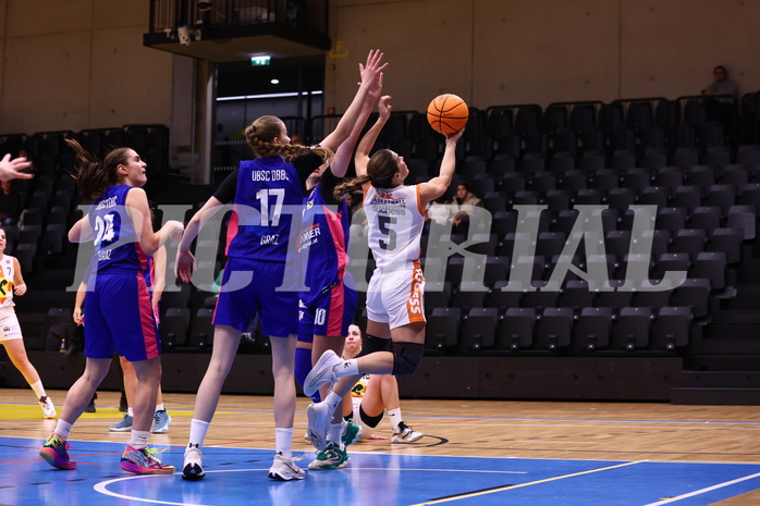 10.12.2023, Graz, Raiffeisen Sportpark, Basketball Damen Superliga 2023/24, Grunddurchgang 6.Runde, UBSC-DBBC Graz - BK Raiffeisen Duchess Klosterneuburg,  