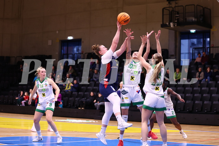 10.12.2023, Graz, Raiffeisen Sportpark, Basketball Damen Superliga 2023/24, Grunddurchgang 6.Runde, UBI Holding Graz - SKN St. Pölten Frauen ,  