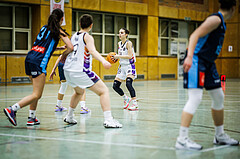 Basketball, Win2Day Basketball Damen Superliga 2023/24, Grunddurchgang 6.Runde, Vienna United, Vienna Timberwolves, Ninel Merkotun (28)