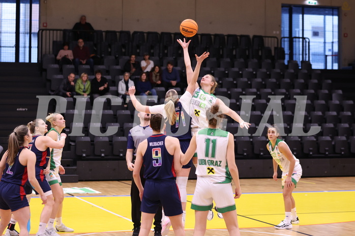 10.12.2023, Graz, Raiffeisen Sportpark, Basketball Damen Superliga 2023/24, Grunddurchgang 6.Runde, UBI Holding Graz - SKN St. Pölten Frauen ,  