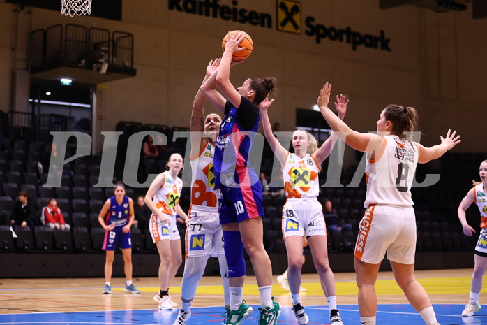 10.12.2023, Graz, Raiffeisen Sportpark, Basketball Damen Superliga 2023/24, Grunddurchgang 6.Runde, UBSC-DBBC Graz - BK Raiffeisen Duchess Klosterneuburg,  