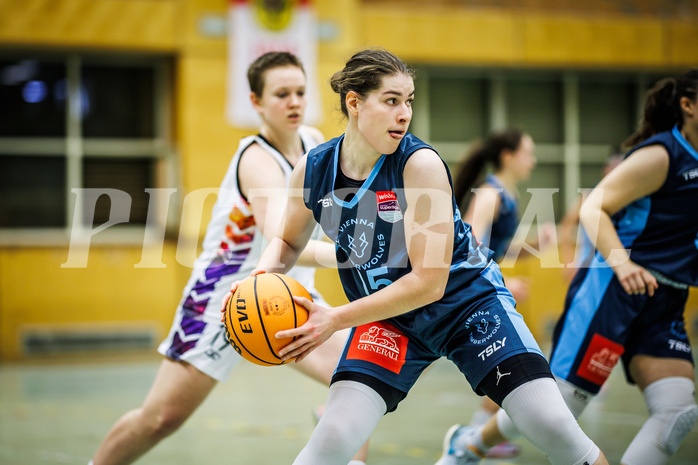 Basketball, Win2Day Basketball Damen Superliga 2023/24, Grunddurchgang 6.Runde, Vienna United, Vienna Timberwolves, Viktoria Trailovic (15)