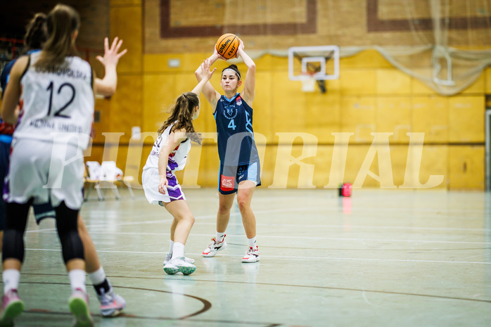 Basketball, Win2Day Basketball Damen Superliga 2023/24, Grunddurchgang 6.Runde, Vienna United, Vienna Timberwolves, Magdalena Schmidt (4)